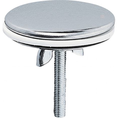 Cache-trou en inox pour lavabo, diamètre 43 mm