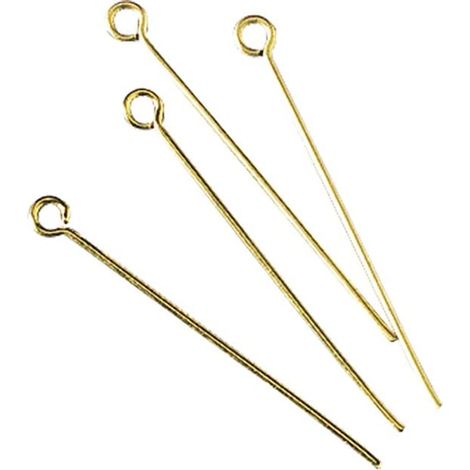 RAYHER - 15 PEZZI - PERNI PER CATENELLECON OCCHIELLO Ø35MM - COLORE ORO SENZA NIKEL