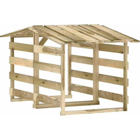 Pérgolas con techo 2 uds madera pino impregnada 100x90x100 cm vidaXL