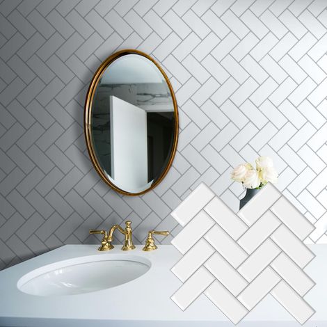LZBARGON 10 Self-Adhesive Wall Tile Stickers – Waterproof DIY Decals for Kitchen, Bathroom, and Balcony (1/5)