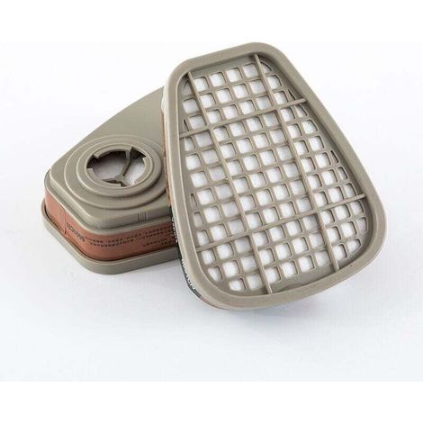 Filtres antigaz et antivapeur série 6200 – Protection contre gaz et vapeurs – Conception légère pour confort – Compatibles masques 3M (1/3)