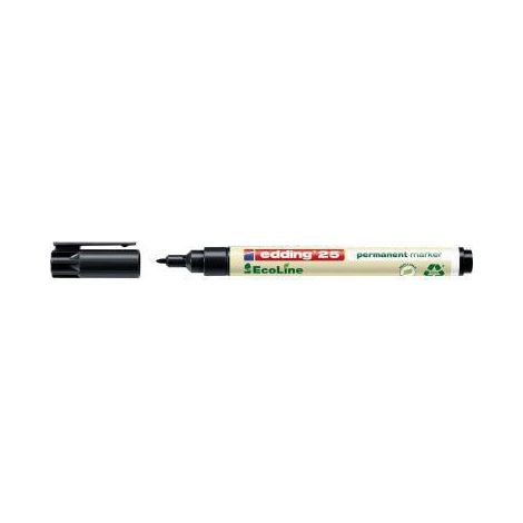 Edding 25 EcoLine 4-25001 Permanentmarker Schwarz wasserfest: Ja