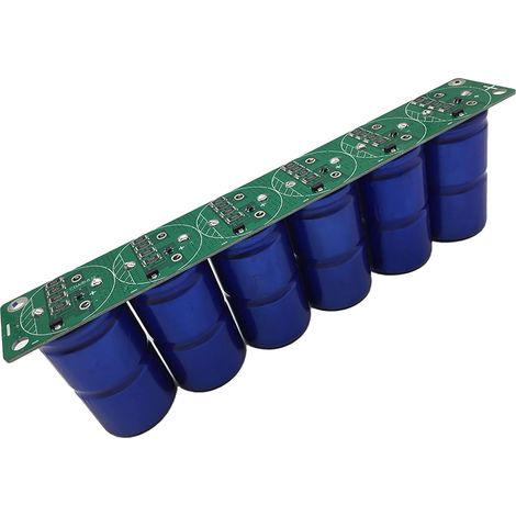 Condensateur Super Farad 16V 83F, 6 pièces/ensemble Module condensateur Farad Ultracondensateur électrolytique à faible valeur ESR et carte de protection pour appareils électroniques,simple 2,7V 500F (1/5)