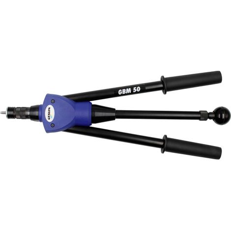 Strumento per dadi a occhiello con rivetto a mano GBM 50 L.485mm (1/2)