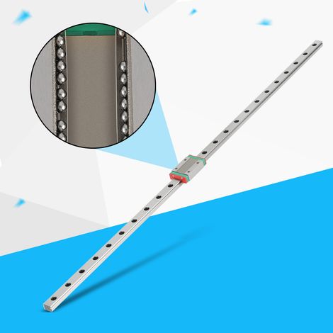 Rail linéaire MGN12H 600mm pour CNC avec chariot coulissant (1/5)
