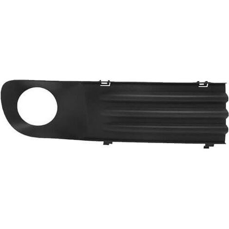 Grille de pare-choc inférieure avant droite noire avec trou pour anti-brouillard Volkswagen Transporter T5 phase 1 2003-2009