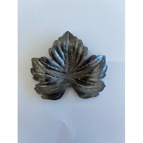 Décor feuille de vigne - Hauteur 85mm Longueur 85mm - À souder - DECO FER FORGE (1/5)