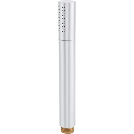Pommeau de Douche à Main, Matériau en Cuivre, Poli, Prise Confortable, Détachable, Réutilisable, Filetage G 1/2, 19,2 2,4 2,4 Cm, pour Salle de Bain (1/5)