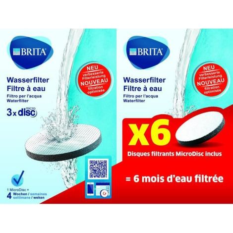Cartouche filtre a eau Brita Pack de 6 filtres MicroDisc (1/2)