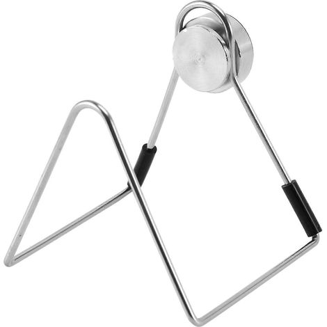 Porte-éponge magnétique pour évier de cuisine, en acier inoxydable, sans perçage, avec adhésif, étanche (1/5)