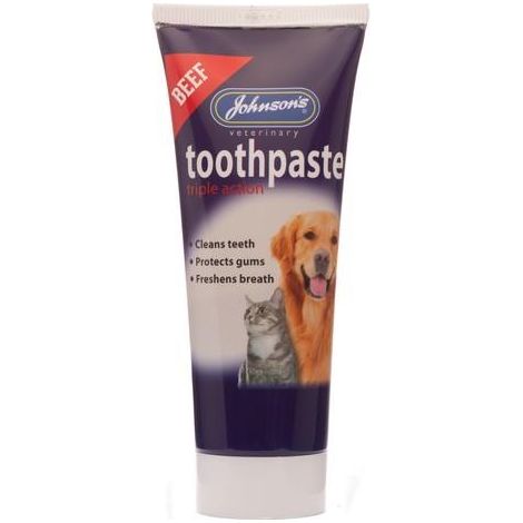 Johnsons Toothpaste 50g Tube - New Beef Flavour PK6 - 265057