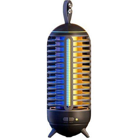 Piège à Moustiques Rechargeable - Lampe Électrique Anti-Insectes 2-en-1 - 2500 mAh - Usage Intérieur et Extérieur - 1 Pièce