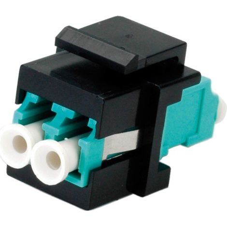 ROLINE Fiber Optic Keystone Jack, LC Duplex, Multimode, OM3 (1/3)