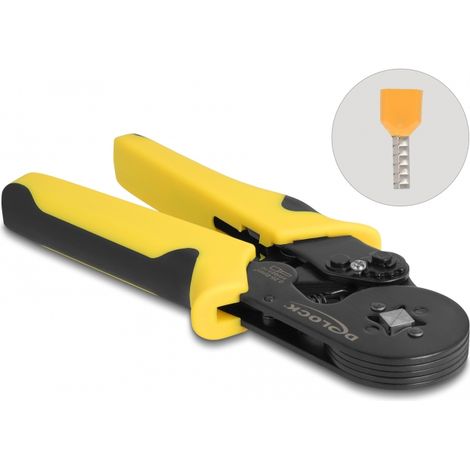 Delock Herramienta para prensar terminales de cable autoajustable