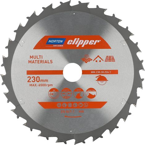 Norton piła tarczowa 230mm x 30mm x 24z multi materials demolition (3,0/2,0)