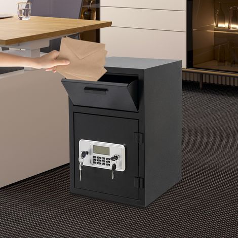Secure Mail Drop Box Lockable Parcel Drop Box Mailbox with Intelligent Alarm System (1/5)