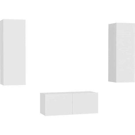 Maison Exclusive - Set de muebles de salón TV 3 piezas madera de (1/5)