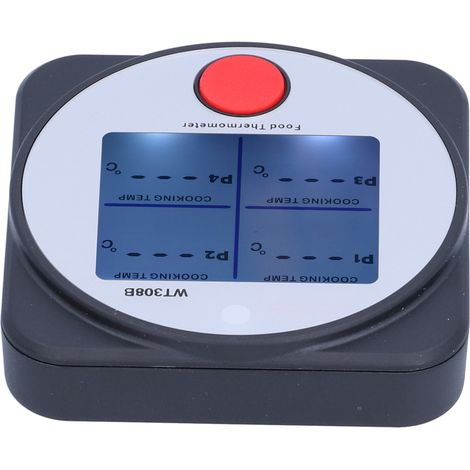 Grillthermometer mit LCD-Hintergrundbeleuchtung, Bluetooth-Funktion, Temperaturmesser für Speisen und Picknicks – -40 bis 300 °C (1/5)