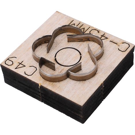 Plaque de découpe réutilisable en cuir pour badges et cartes, outil de bricolage facile