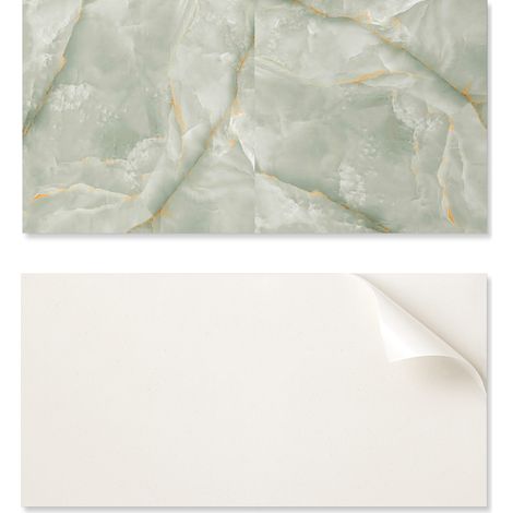 Azulejos de vinilo autoadhesivos para pared, para interiores, con dise帽o de m谩rmol natural, 10x40x20 cm.