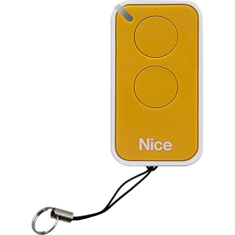 Telecomando Nice INTI 2 canali 433.92 Mhz GIALLO : INTI2Y NICE