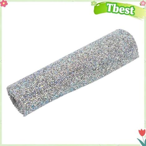 Tbest Set de table en de couleur AB Tapis de Table en de Couleur AB, Napperon écrasé Scintillant argenté, Tapis parfum anti-ride (1/5)