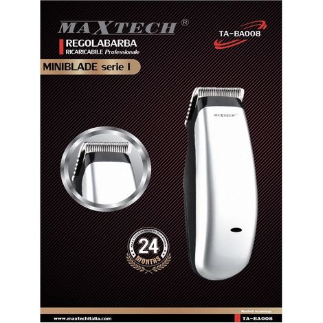TRADE SHOP - Tagliacapelli Portatile Da Viaggio Ricaricabile Per Barba Capelli Regolabarba Ta-ba008 -