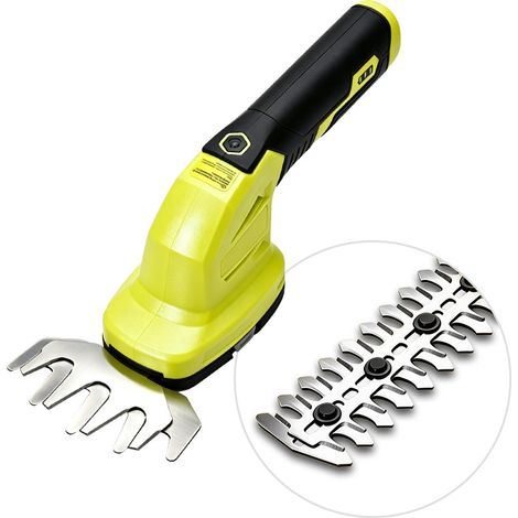 Taille-herbe sans fil 7,2 V — Équipé d'une lame de coupe de 13 cm et d'une lame de taille de 22 cm sa conception compacte et précise le rend idéal pour tailler les petits arbustes.