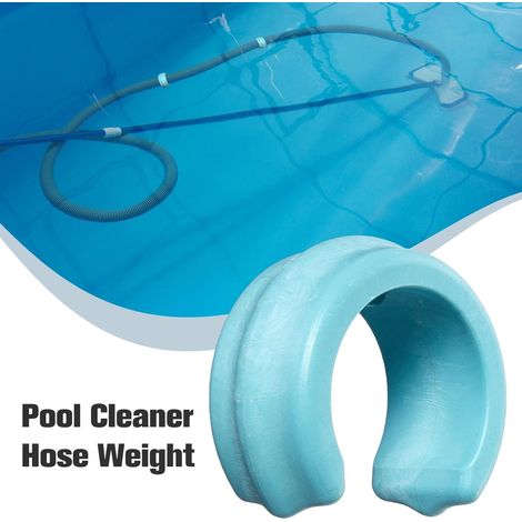 Lot de 2 Poids de tuyau de nettoyeur de piscine, remplacements professionnels de poids de tuyau de piscine de type C, compatibles avec K12054 K12454, Baracuda W83247, X70105 Rainao, Bleu (1/5)