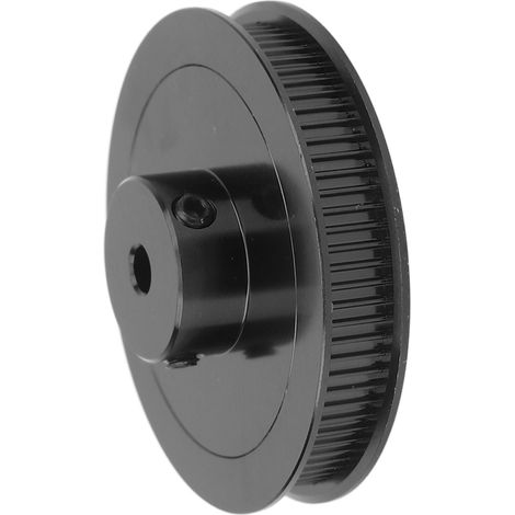 Synchronrad 80T 5mm GT2 Zahnriemenscheibe aus legiertem Stahl für 3D-Drucker und CNC-Drehmaschinen, schwarz (1/5)