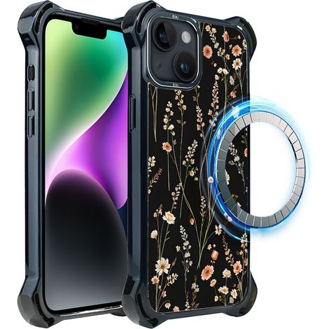 Coque ibizu DropGuard Ultra pour iPhone 14 Plus avec MagSafe, coloris Pastel Bloom et Midnight Garden. (1/5)