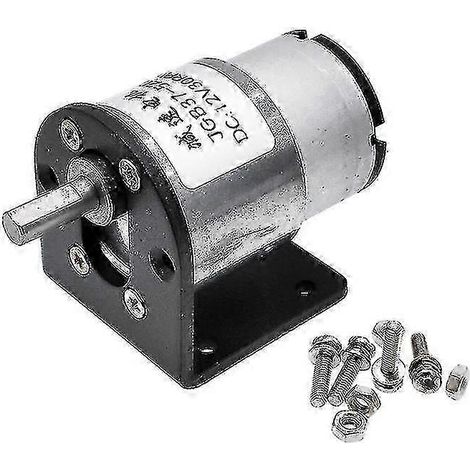 Moteur à réducteur électrique à couple élevé Jgb37-520 12 V/24 V, 500-600 tr/min, pour équipements de précision, avec support. (1/5)