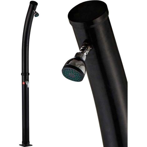 Douche Solaire pour Jardin, Piscine, extérieur, Camping, réservoir 20 l avec pommeau réglable, mélangeur d'eau Chaude, raccord Tuyau de Jardin, Dimensions 214 x 11,5 x 11,5 cm (1/5)