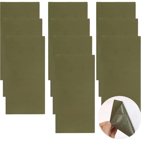 Cinta autoadhesiva para reparación de carpas, parche autoadhesivo para lonas, carpas, mochilas, impermeables, plumíferos y paraguas (10 hojas) (1/5)