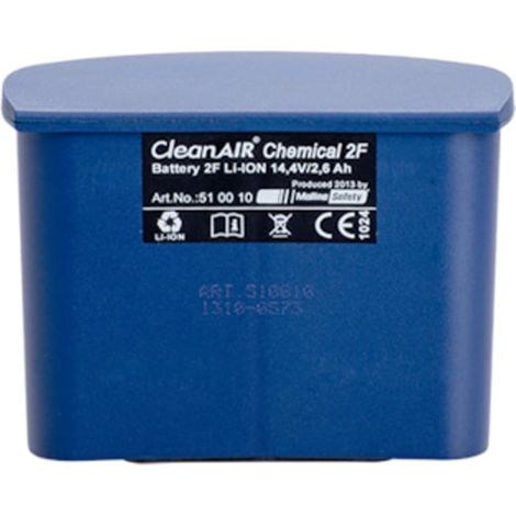 Batterie standard pour ventilation assistée CHEMICAL 2F ATEX - CLEAN AIR