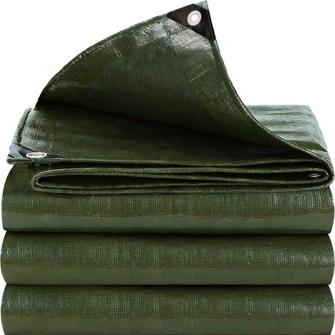 Bâche imperméable et résistante en polyéthylène pour extérieur,épaisseur de 160 g/m²,résistante au Gel et aux UV,pour Jardin,tonnelle,Camping,Meubles,abri de Jardin