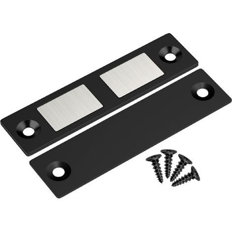 serrure magnétique pour porte de placard –noir –matériau métallique durable –Convient aux portes et aux armoires (1/5)