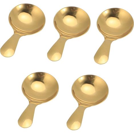 Generisches Set mit 5 Eiskugelportionierern aus Edelstahl (1/5)