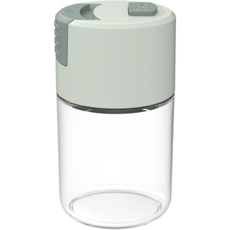 Réservoir contrôlé de récipient de cuisine de sel résistant à l'humidité de bouteilles en verre d'assaisonnement (1/5)