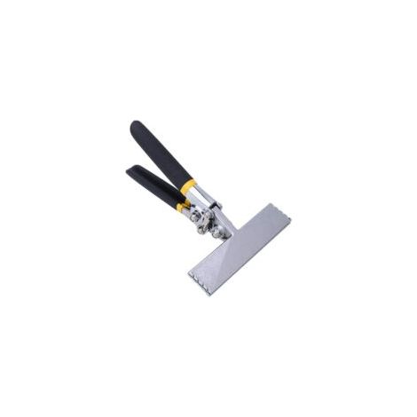 Pinza per crimpare metallo dritta da 6 pollici, strumento piegatore manuale antico, strumento piegatore multifunzionale, larghezza ganasce 1,4 pollici, strumento piegatore manuale per piegare e appiat