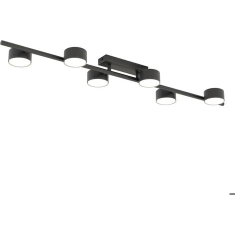 Lampada emibig bet 6 sorgenti luce 10W nero opaco