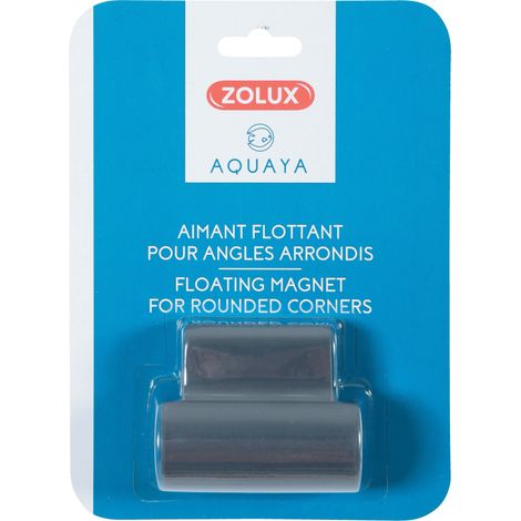 Aimant flottant 6.5 x 5 x épaisseur 2.5 cm pour angle d'aquarium - zolux (1/2)