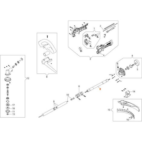 TRANSMISIÓN FLEXIBLE COMPLETA ORIGINAL EMAK BF000136R