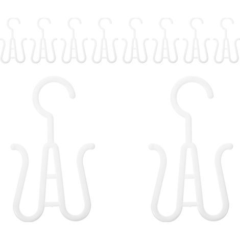 Organisateur de chaussures en plastique blanc 10 pièces avec (1/5)