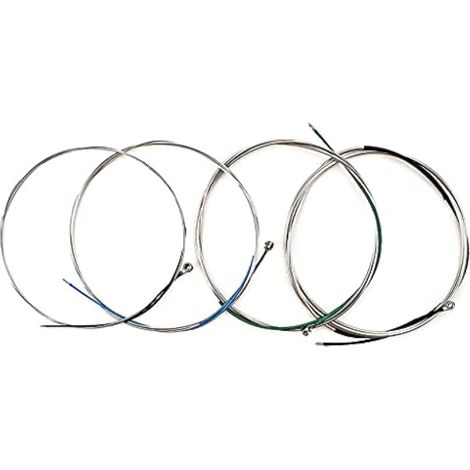 Jeu de cordes de violoncelle, 4 pièces de cordes de violoncelle avec extrémité à boule nickelée pour accessoires d'instruments de musique à cordes de violoncelle 4/4 (1/4)