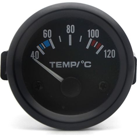 Jauge de température d'eau 2'' 52mm avec capteur 1 / 8 '' NPT 12V Jauge de température d'eau de voiture avec rétroéclairage numérique LED Outil d'instrument automobile