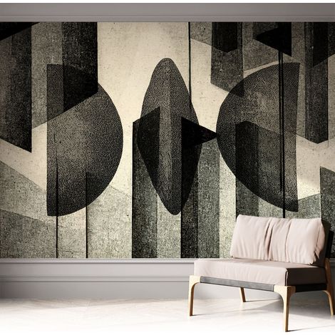 Tapete Selbstklebend - Fototapete mit Motiv - Wandtapete modern - Wanddeko Geometrische Formen 312x219 cm (1/5)