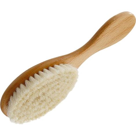 Peigne bébé aux cheveux doux, brosse de douche avec manche, (1/2)