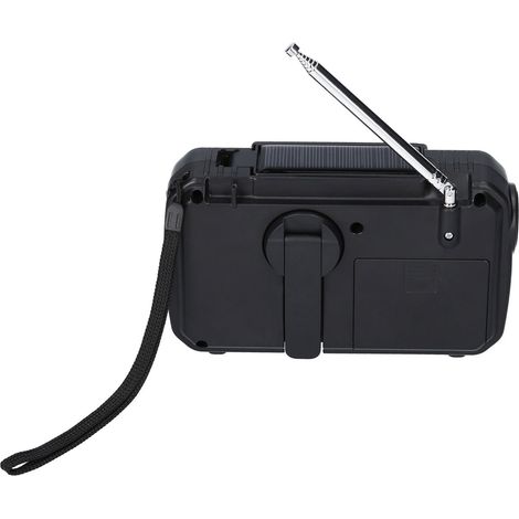 Radio Digital FM AM WB,Radio Solar de Emergencia al aire libre de manivela,Linterna LED de lectura,Alarma SOS,Batería de 2500mAh,Salida USB,Toma de auriculares de 3.5mm (1/5)
