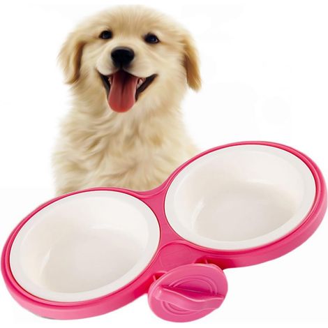 Bol Durable pour Animaux, Bol de Cage pour Animaux, Bols Amovibles pour Nourriture et Eau avec Support de Boulon, Bol Suspendu pour Cage, Ensemble de Mangeoire Antidérapante, Double Mangeoires, Portab (1/5)